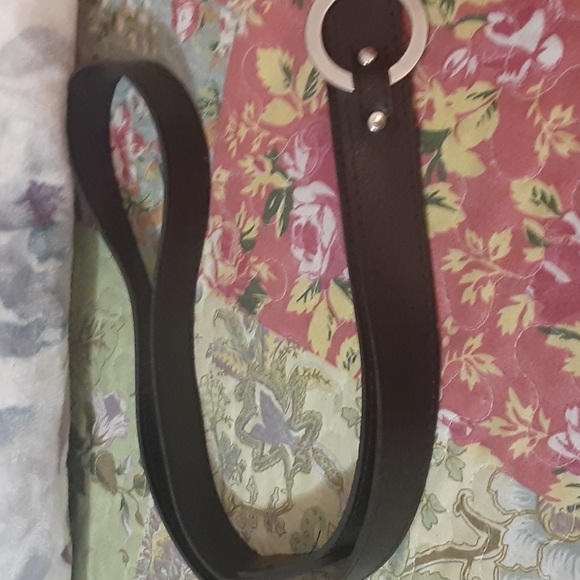 41" Unique  Black Leather Belt - Picture 3 of 3